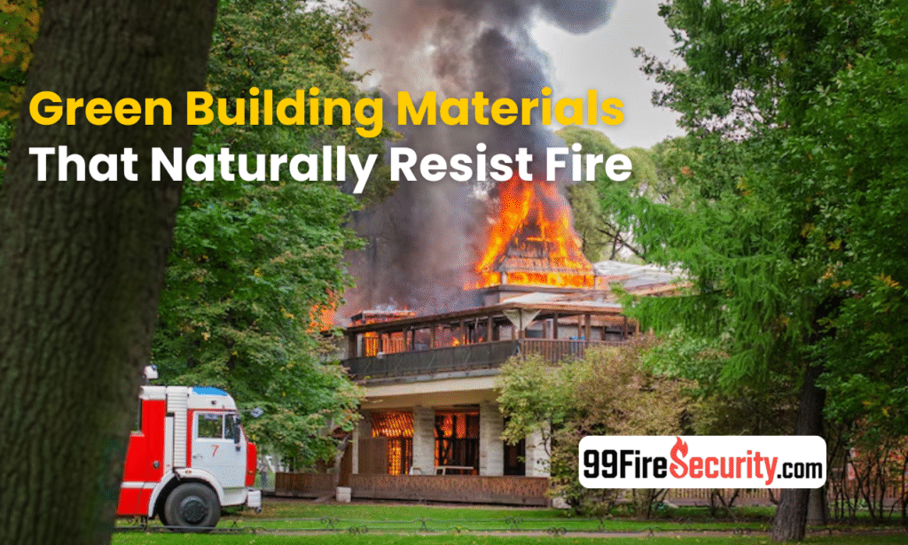 Green building materials that naturally resist fire