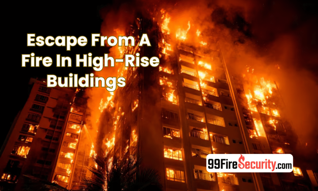 How to safely escape from a fire in a high-rise building