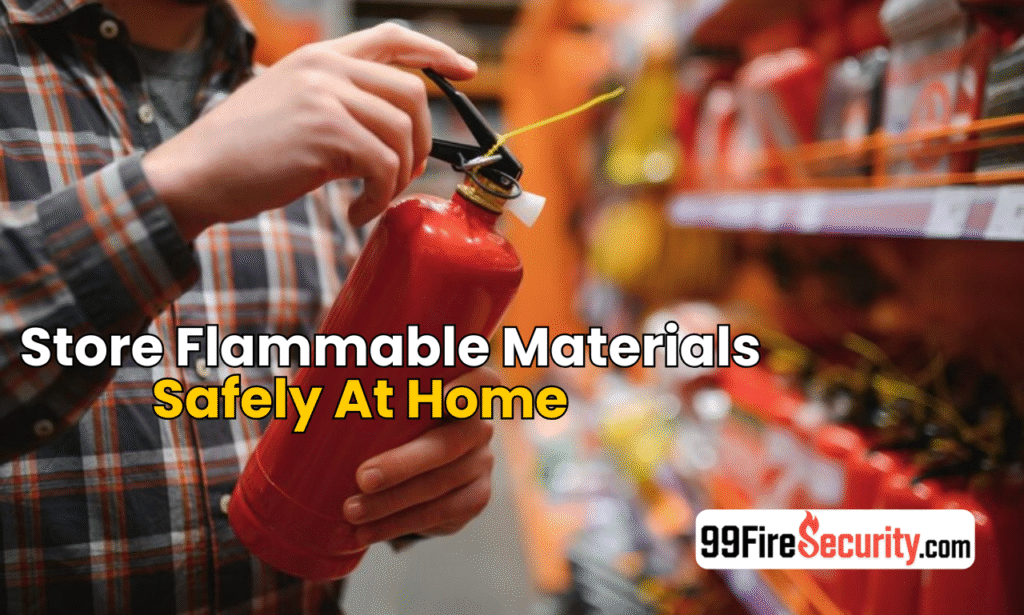 How to store flammable materials safely at home